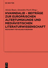 Buchcover Hvanndalir – Beiträge zur europäischen Altertumskunde und mediävistischen Literaturwissenschaft
