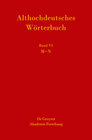 Buchcover Althochdeutsches Wörterbuch / M-N