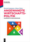 Buchcover Angewandte Wirtschaftspolitik