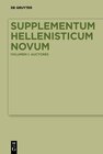 Buchcover Supplementum Hellenisticum Novum