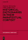 Buchcover Historical Dictionaries in their Paratextual Context