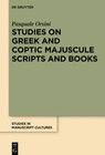 Buchcover Studies on Greek and Coptic Majuscule Scripts and Books