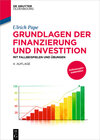 Buchcover Grundlagen der Finanzierung und Investition