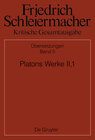 Buchcover Platons Werke II,1, Berlin 1805. 1818