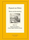 Buchcover Der Briefwechsel zwischen Sigmund von Birken und Magnus Daniel Omeis, Joachim Heinrich Hagen, Sebastian Seelmann und Geo