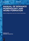 Buchcover Manual of Romance Morphology and Word Formation