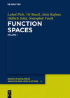 Buchcover Function Spaces, 1