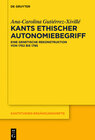 Buchcover Kants ethischer Autonomiebegriff