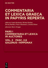 Buchcover Commentaria et lexica Graeca in papyris reperta (CLGP). Commentaria... / Galenus - Hipponax