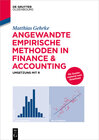 Buchcover Angewandte empirische Methoden in Finance & Accounting
