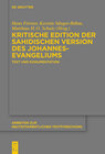 Buchcover Kritische Edition der sahidischen Version des Johannesevangeliums