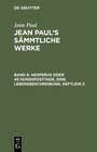 Buchcover Jean Paul: Jean Paul’s Sämmtliche Werke / Hesperus oder 45 Hundsposttage. Eine Lebensbeschreibung. Heftlein 2