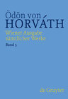 Buchcover Ödön von Horváth: Wiener Ausgabe sämtlicher Werke / Glaube Liebe Hoffnung