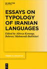 Buchcover Essays on Typology of Iranian Languages