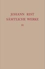 Buchcover Johann Rist: Sämtliche Werke / Dichtungen 1647–1648