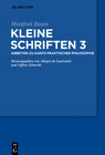 Buchcover Manfred Baum: Kleine Schriften / Arbeiten zu Hegel und verwandten Themen