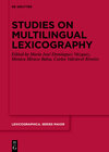 Buchcover Studies on Multilingual Lexicography