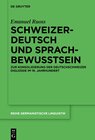 Buchcover Schweizerdeutsch und Sprachbewusstsein