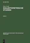 Buchcover Hans Goebl: Dialektometrische Studien / Hans Goebl: Dialektometrische Studien. Band 2