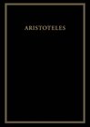 Buchcover Aristoteles: Aristoteles Werke / Historia animalium, Buch V