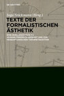 Buchcover Texte der formalistischen Ästhetik