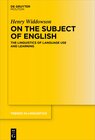 Buchcover On the Subject of English