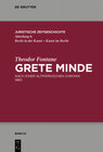 Buchcover Theodor Fontane, Grete Minde