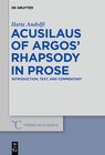 Buchcover Acusilaus of Argos’ Rhapsody in Prose