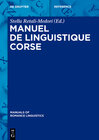 Buchcover Manuel de linguistique corse