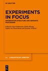 Buchcover Experiments in Focus