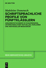 Buchcover Schriftsprachliche Profile von Fünftklässlern