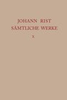 Buchcover Johann Rist: Sämtliche Werke / Neuer Teutscher Parnass 1652