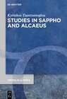 Buchcover Studies in Sappho and Alcaeus