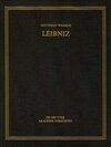 Buchcover Gottfried Wilhelm Leibniz: Sämtliche Schriften und Briefe. Allgemeiner... / Mai – Dezember 1706