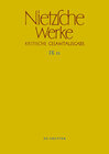Buchcover Friedrich Nietzsche: Nietzsche Werke. Abteilung 9: Der handschriftliche... / Aufzeichnungen aus den Archivmappen Mp XIV,