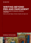 Buchcover Writing Beyond Pen and Parchment