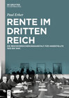 Buchcover Rente im Dritten Reich