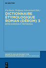 Buchcover Dictionnaire Étymologique Roman (DÉRom) 3