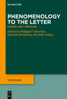 Buchcover Phenomenology to the Letter