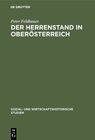 Buchcover Der Herrenstand in Oberösterreich