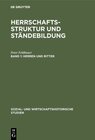 Buchcover Herrschaftsstruktur und Ständebildung / Herren und Ritter