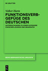 Buchcover Funktionsverbgefüge des Deutschen