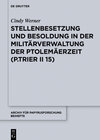 Buchcover Stellenbesetzung und Besoldung in der Militärverwaltung der Ptolemäerzeit (P.Trier II 15)