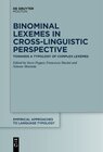 Buchcover Binominal Lexemes in Cross-Linguistic Perspective