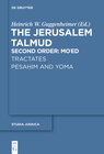 Buchcover The Jerusalem Talmud. Second Order: Mo‘ed / Tractates Pesahim and Yoma