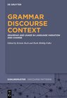 Buchcover Grammar – Discourse – Context