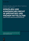 Buchcover Konzilien und kanonisches Recht in Spätantike und frühem Mittelalter