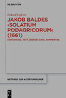 Buchcover Jakob Baldes ›Solatium Podagricorum‹ (1661)