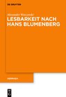 Buchcover Lesbarkeit nach Hans Blumenberg