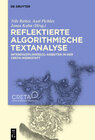 Buchcover Reflektierte algorithmische Textanalyse